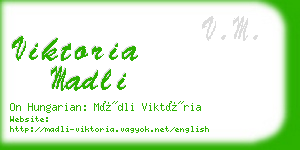 viktoria madli business card